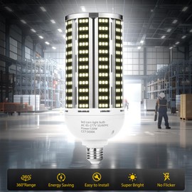 120W 2 pack LED Corn Light Bulb(1200W Equivalent ) ,Commercial Grade DayLight 5000K E26/E39 15900LM Medium Mogul Base LED Lamp,Large Area Lights For Outdoor Indoor Garage Warehouse Factory Bay Light