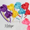 Motique Accessories Little Girls Headband With Side Grosgrain Bow -