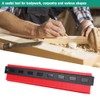 20in Red ABS Plastic Irregular Shapes Measuring Contour Duplication Gauge
