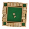 Four Sided Flop Game for Kids Adults Wooden Board Game