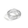 GIGB PBDK Chunky Transparent Acrylic Bracelet for Women Large Irregular