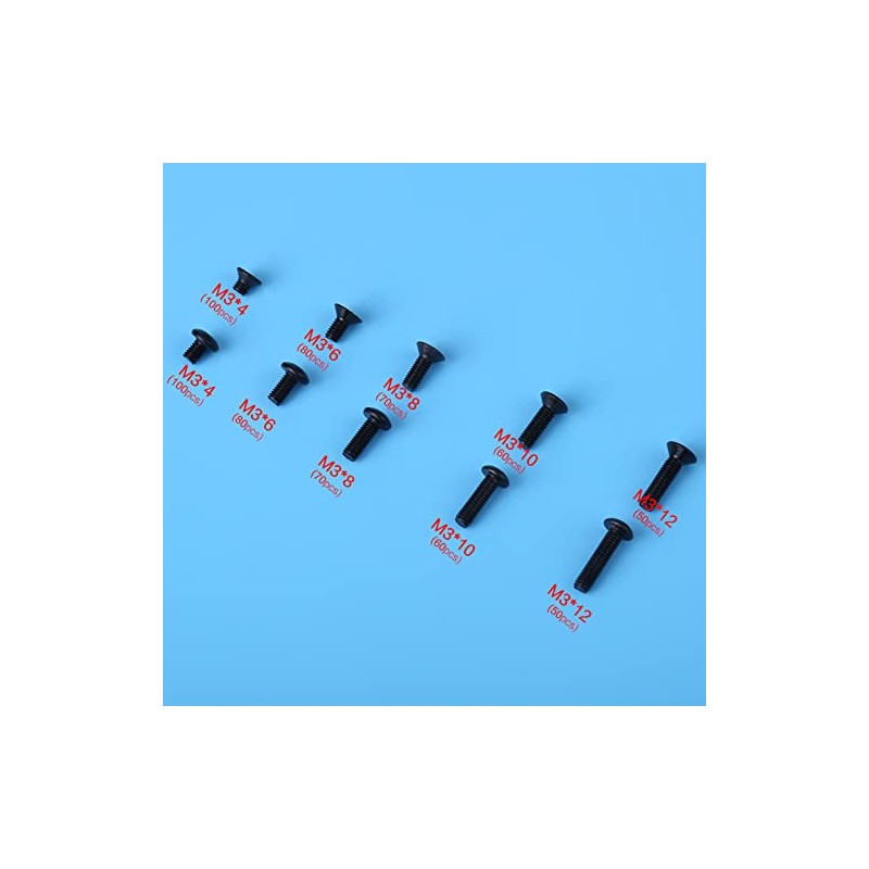 720pcs M3 4/6/8/10/12 Par de Tornillos de Aleaci?n Tornillos Torx