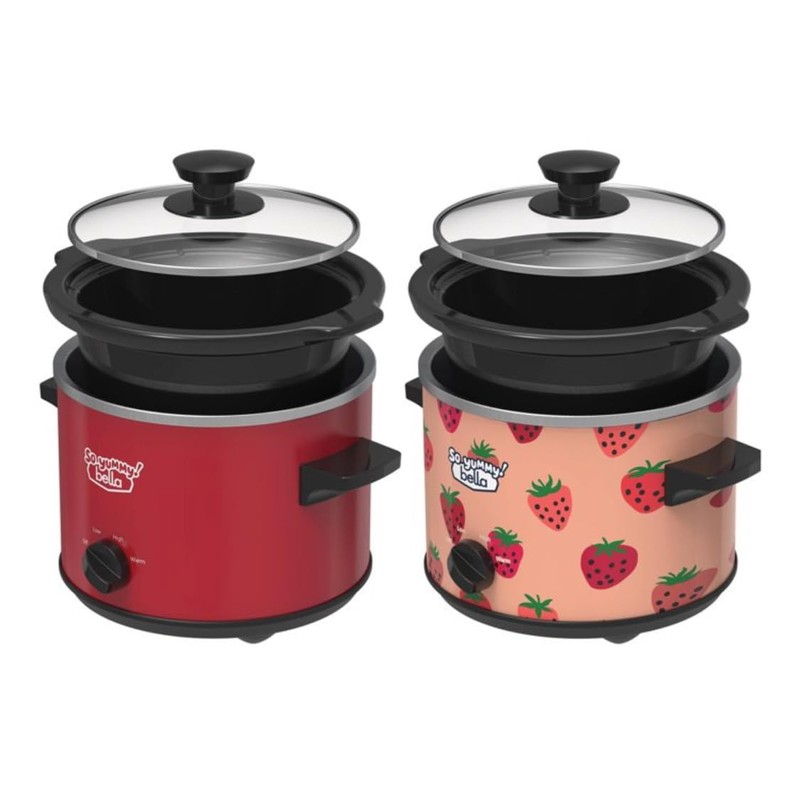 So Yummy by bella 2.0qt Twin Set Slow Cooker Red