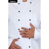 DESERMO Set of 12 Ball Buttons Countries for Chef's Jackets,