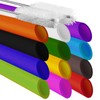 ALINK Pack of 12 Reusable Boba Plastic Straws, Bubble Tea