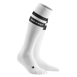 CEP Women's Tall Compression 3.0 Run Socks 80's Themed White/Black Size 2
