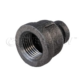 Supply Giant CNSD4002 4 X 1-1/2" Black Malleable Iron Reducing Coupling, 1-1/2 in
