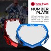 Box Two Chrome 3D Impact Resistant BMX Bike Number Plate