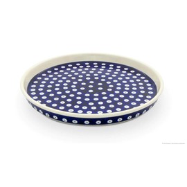 Bunzlauer Keramik Plate Flat with 2.5 cm Rim, Diameter 24.5 cm, Decor 42