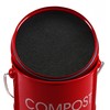 Premier Housewares Compost Bin with Handle, Red