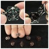 HAOMEJA Mini DND Dice Metal 7pcs Set Tiny Small Polyhedral