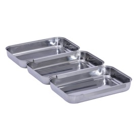 Maximex Breading Set Stainless Steel 3-Piece Set - 3-Piece Stainless Steel Rustproof 15.7 x 3.2 x 22 cm Glossy