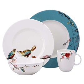Lenox Chirp 4-Piece Place Setting, 5.1 LB, Multi