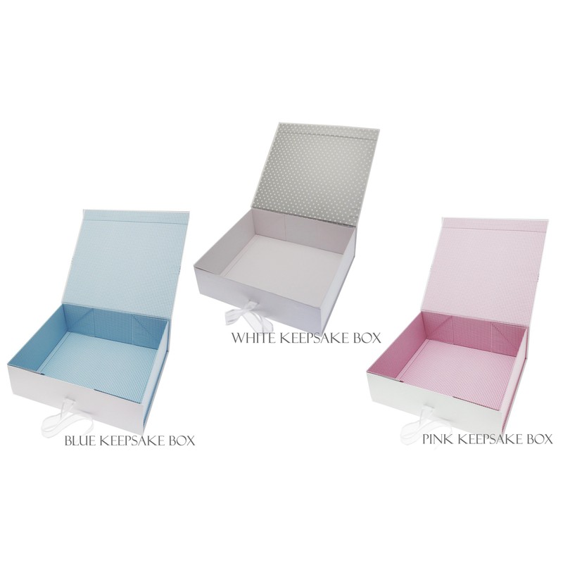 White Cotton Cards Mr and Mrs Wedding Large Keepsake Box