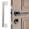 Door Latch Guard Plate, Outswing Door Security Protector, L Shaped