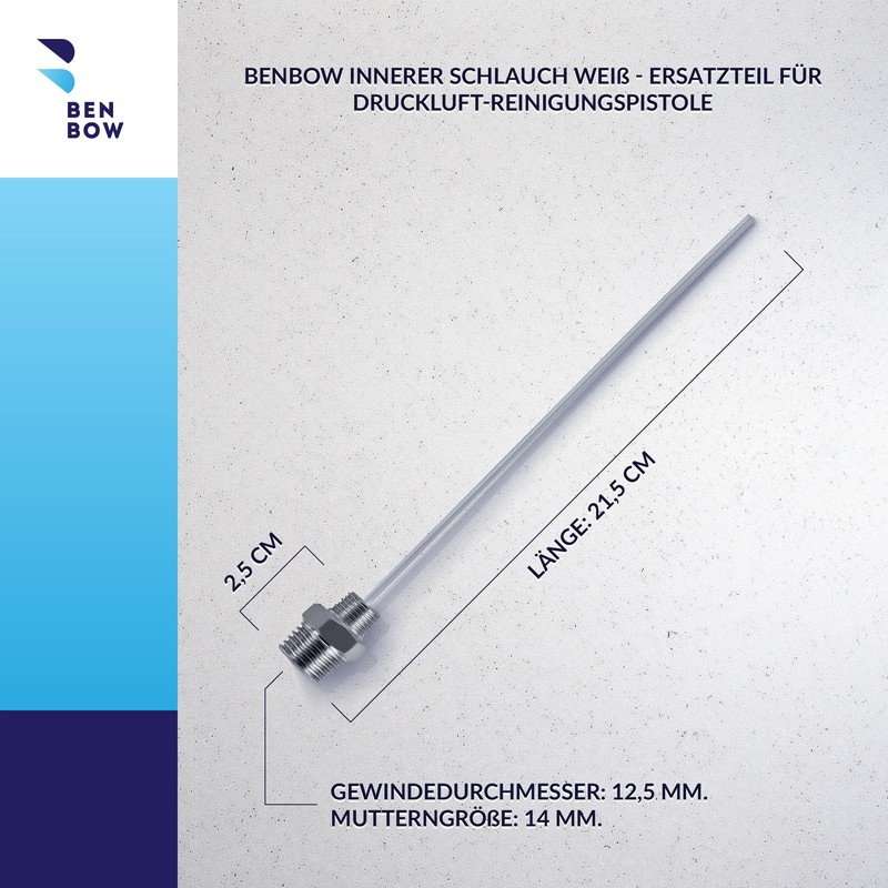 BenBow Inner Hose White - Replacement Part for Air Cleaning