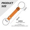 VEHYEGOI 3 Pack Elastic Luggage Straps, 40cm x 6cm, Orange,