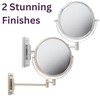 JERDON 8-Inch Two-Sided Swivel Wall Mount Mirror - Makeup Mirror
