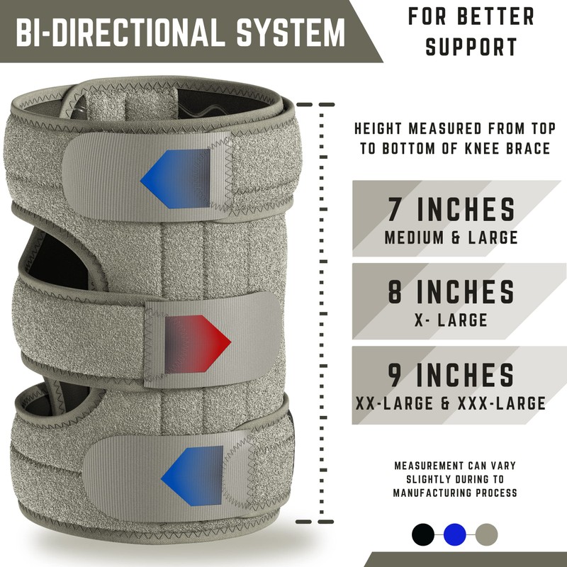 TechWare Pro Knee Brace Support - Relieves ACL, LCL, MCL,
