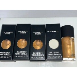 MAC Nail Lacquer Polish  Gold Pearl LOT 4 pc full size