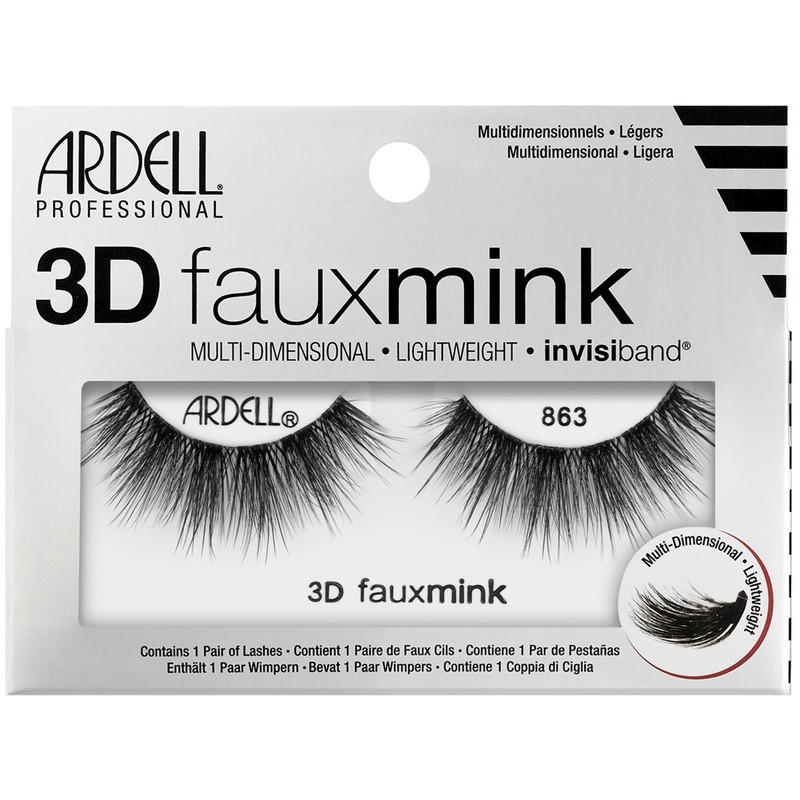 Ardell 3D Faux Mink Lashes 863 – Multi-Dimensional Lashes Natural