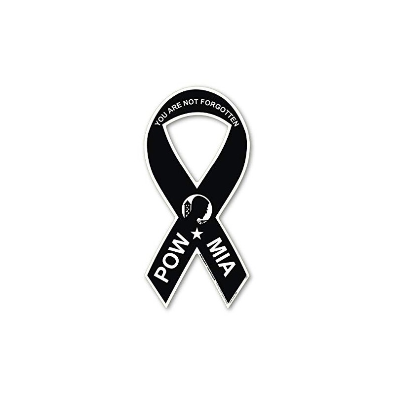 Magnet America POW*MIA Ribbon Magnet is 8" x 3.875" Made