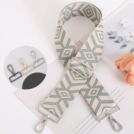 Whakano Adjustable Bag Strap for Changing, 5 cm Wide Shoulder Strap for Bags, Length Adjustable 78-140 cm Strap, DIY Accessories for Bag, Shoulder Bag, Shoulder Strap, Gold Buckle, light green