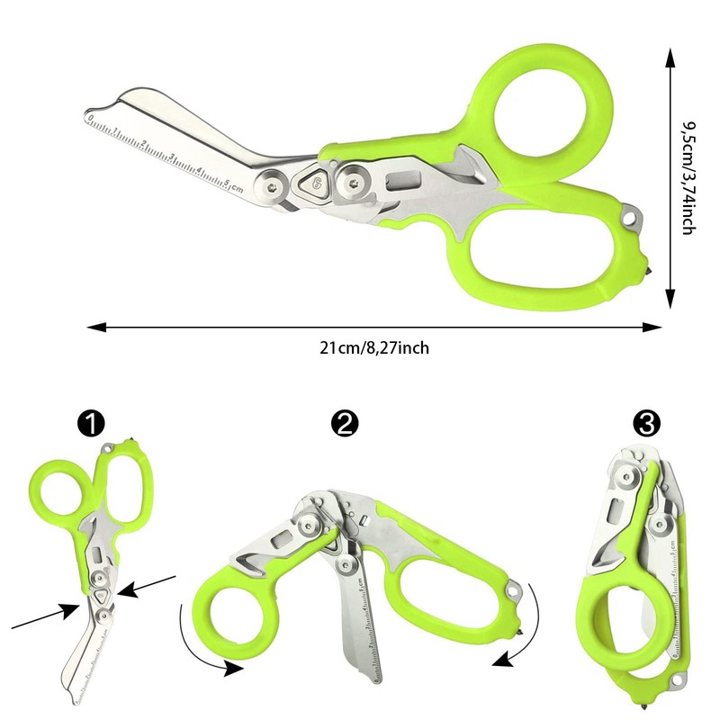 Ziyero 6 in 1 Raptor Response Emergency Shears, Tough Cut
