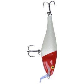 Rapala Super Shad Rap Lure with Two No. 3/0 Hooks, 1.5-2.7 m Swimming Depth, 14 cm Size, Red Head