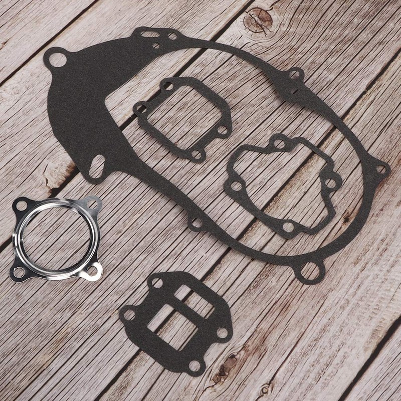 EBTOOLS 4 Piece Motorcycle Engine Gasket, Stainless Steel Motorcycle Complete