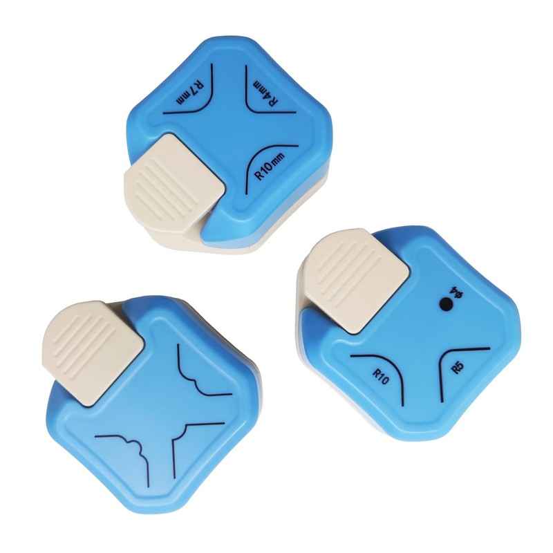 VSREI Corner Punch 3 in 1 with 3 Sizes 4/7/10mm