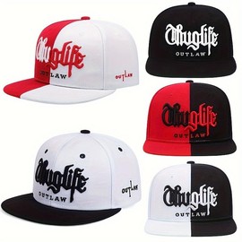 Riot LIFE Embroidery Outdoor Sport Sun Visor Trucker hat for Men Baseball Cap Hip Hop Cap for Women - Colour: black white