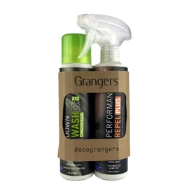 Grangers Eco Twin Pack – Down Wash and Performance Repel Plus | 300ml/275ml | Cleans, Refreshes and Reproofs All Down and Synthetic Down