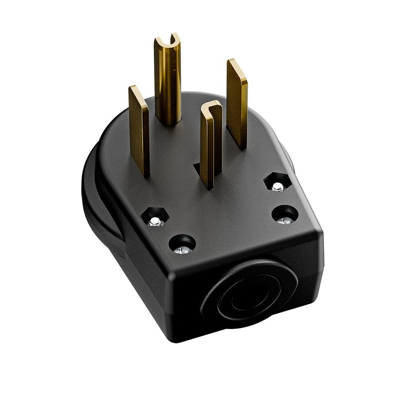 Nema 14-30P Plug 30 Amp 125/250 Volt Angle Plug, 30Amp