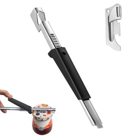 JTgugu Pack of 2 Can Openers, Manual Jar Opener, Adjustable Multifunctional Jar Opener, Lid Opener, Bottle Opener, Can Opener, Screw Cap Opener for Chefs, Women, Arthritis, Seniors, Weak Hands