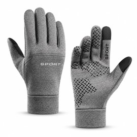 Unisex Winter Touchscreen Gloves for Cycling, Running, Hiking and Skiing in Black or Gray