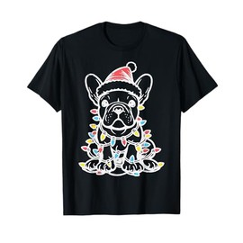 Christmas Dog French Bulldog Xmas Frenchie Men Women Kids T-Shirt