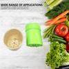 1 Piece Gray-Green Fruit Grater, Manual Shredder, Rotary Shredder, Kitchen