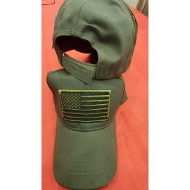 Unbranded USA SUBDUED AMERCIAN PATCH WOODLAND OLIVE NRA TACTICAL Embroidered Cap Hat