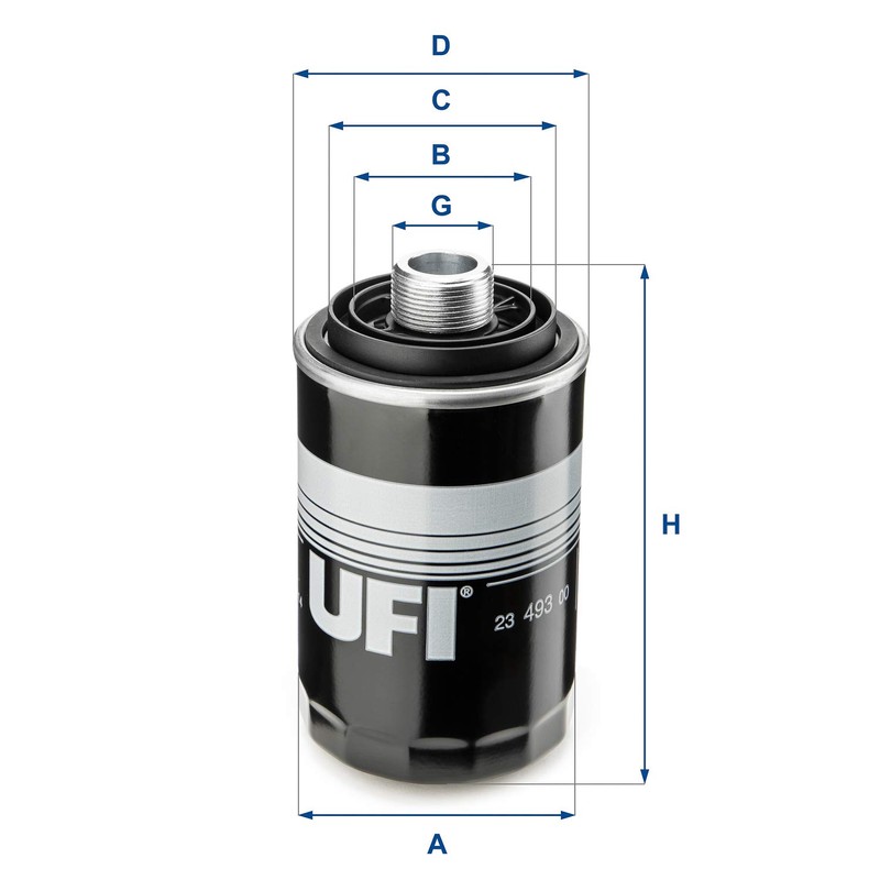 Ufi Filters 23.493.00 Oil Filter
