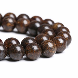 8MM 45PCS Natural Stone Bronzite Gemstone Spacer Loose Beads for Jewelry Making DIY Bracelet Necklace 1 Strand