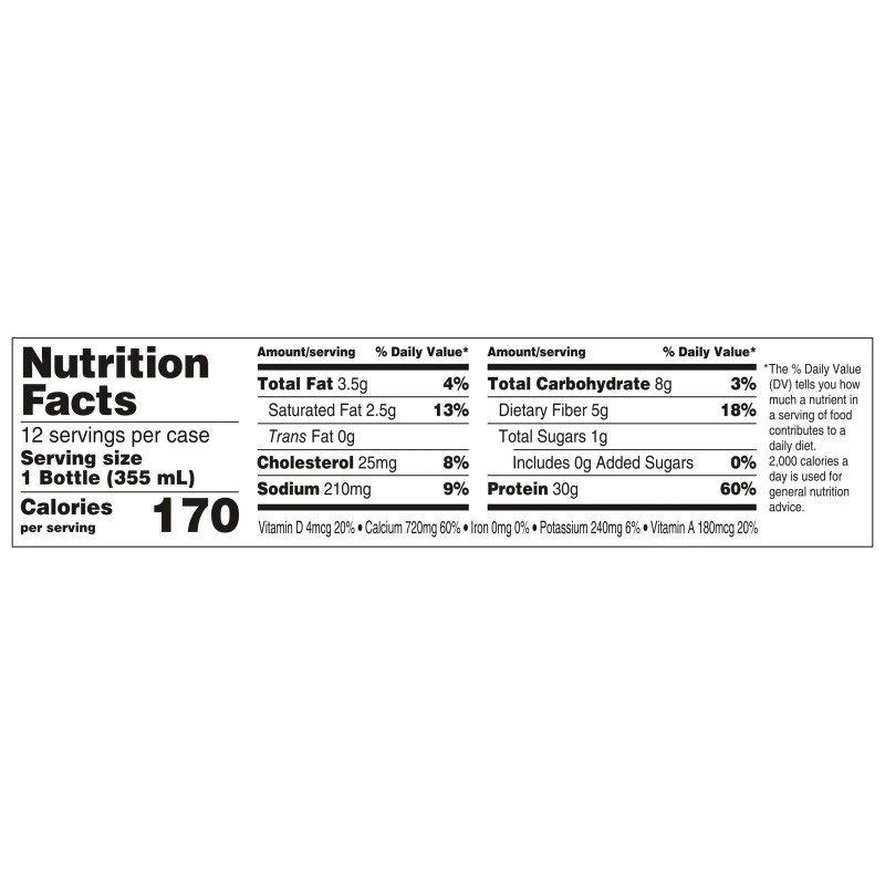 Oikos Protein Shake, Vanilla, 30g Protein, Shelf Stable Protein Drink