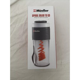 Mueller - Spiralizer - Veggie Pasta Maker - Salad To Go Cup - All-In-One Food Pr