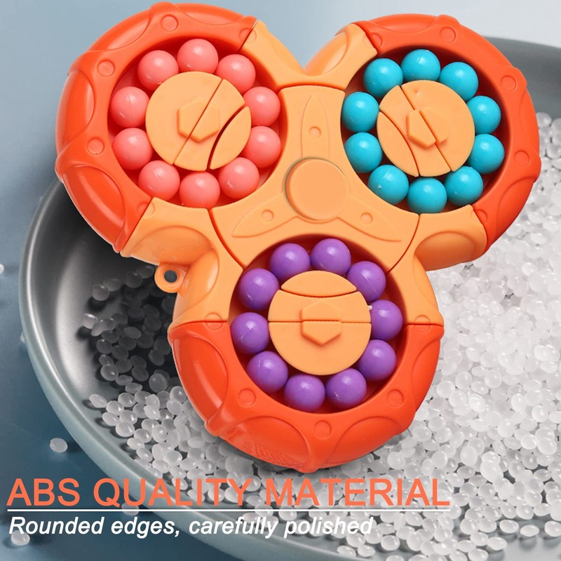 Magic Bean Rotating Cube - Creative Finger Cube Puzzle Toy