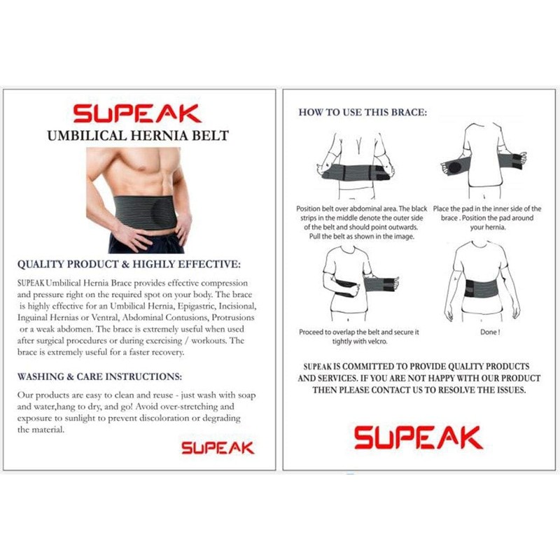 SUPEAK Umbilical Hernia Belt for Men and Women - Abdominal