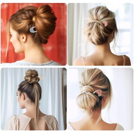 Metal U-Shaped Hair Pins,8 Pcs Hairpin for Longer and Thicker Hair,for Women Girls Hair Styling Accessories