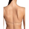 Capezio Women's Seamless Clear Back Bra With Transition Straps, Nude,