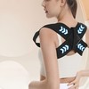Shoulder spine posture corrector back straightening curved back narrow shoulder fixing band stretching Protection XL 10ea