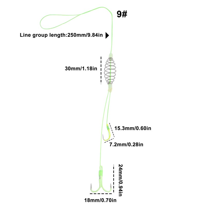 Briny River 10 x Silver and Bighhead Carp Fishing Hooks