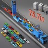 GLW 78 Inch Foldable GLWExtended Carrier Truck Race Track Playset